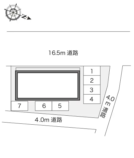 ★手数料０円★前橋市小相木町　月極駐車場（LP）